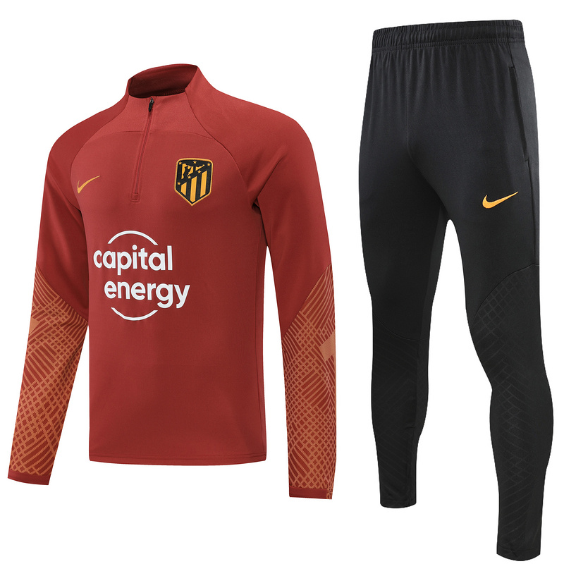 AAA Quality Atletico Madrid 22/23 Tracksuit - Dark Red